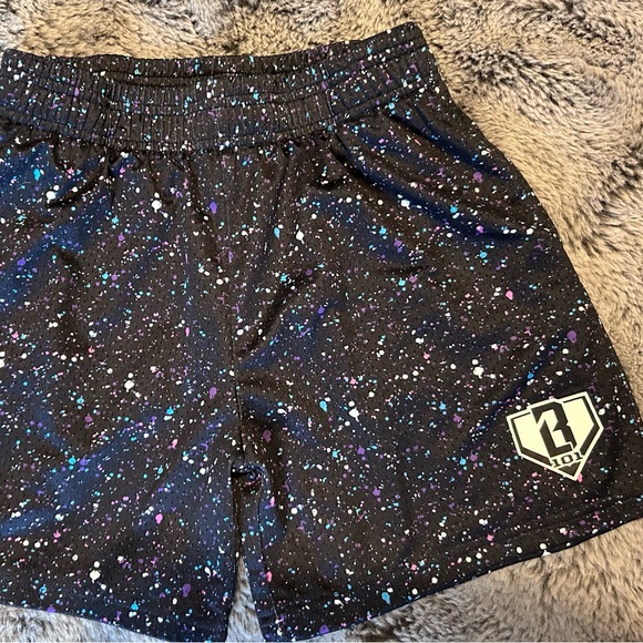 Boys Black Speckled Shorts - Picture 2 of 4
